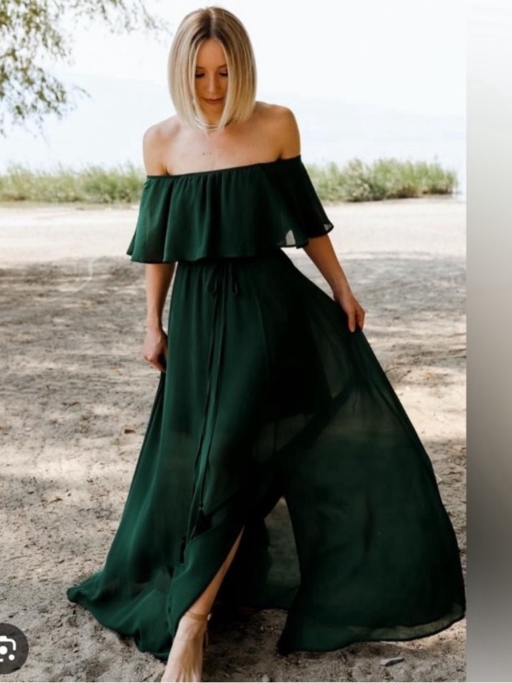 Baltic Born Hunter Green Maxi Dress